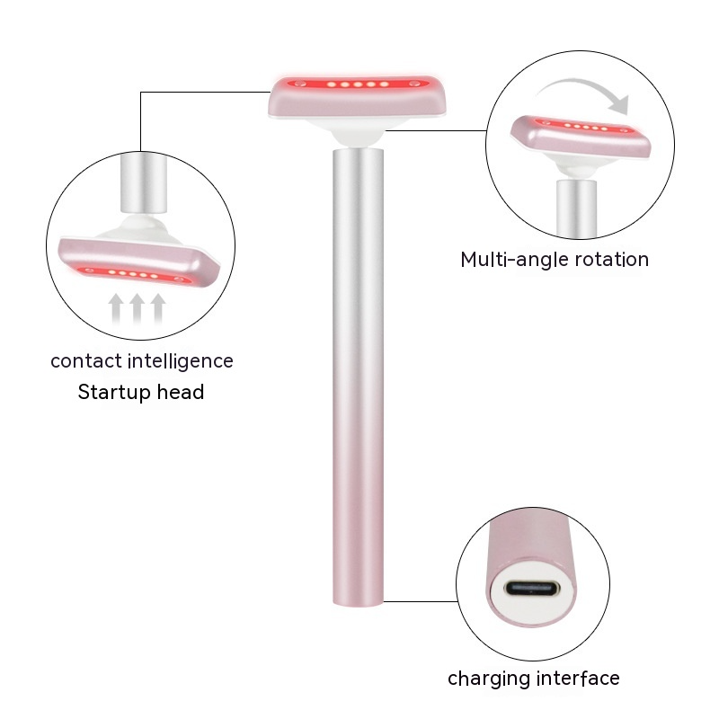 Lumiora™ 4-in-1 Radiant Renewal Facial Wand (Red Light & Microcurrent Therapy)